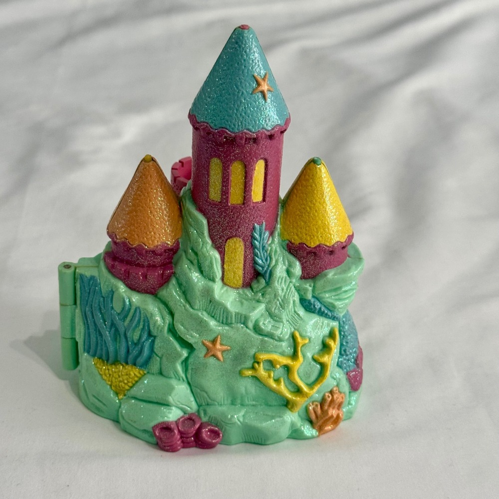 Vintage 1994 Trendmasters Starcastle Under the Sea Mermaid Playset Teal & Pink